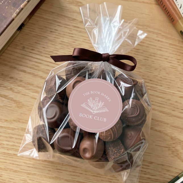 Book Club Name Personalized  Runder Aufkleber (Von Creator hochgeladen)