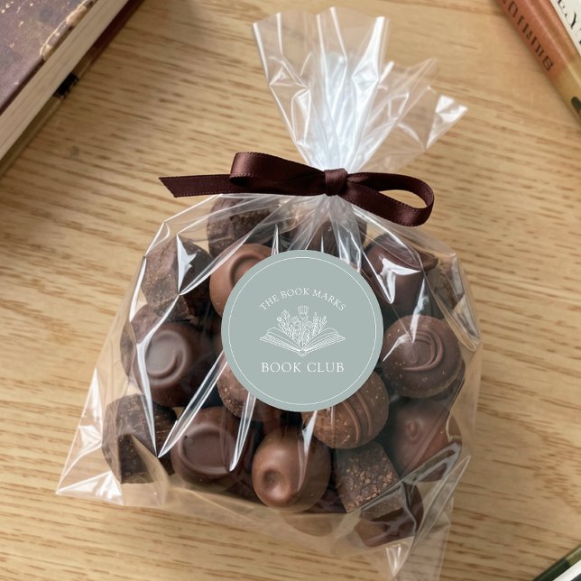 Book Club Name Personalized  Runder Aufkleber (Von Creator hochgeladen)