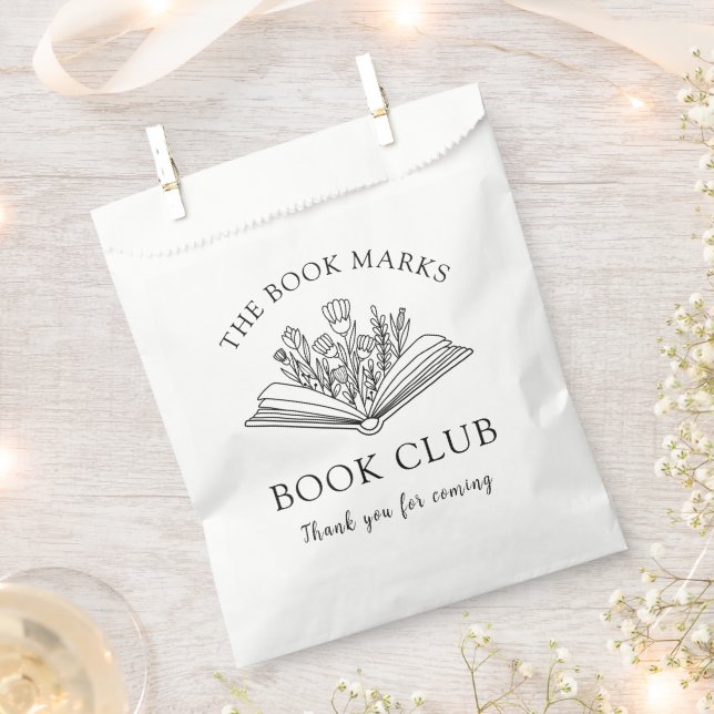Book Club Name Personalized Thank You Geschenktütchen (Ausgeschnitten)