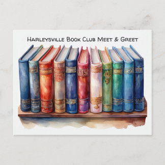 Book Club Open Invitation Customizable