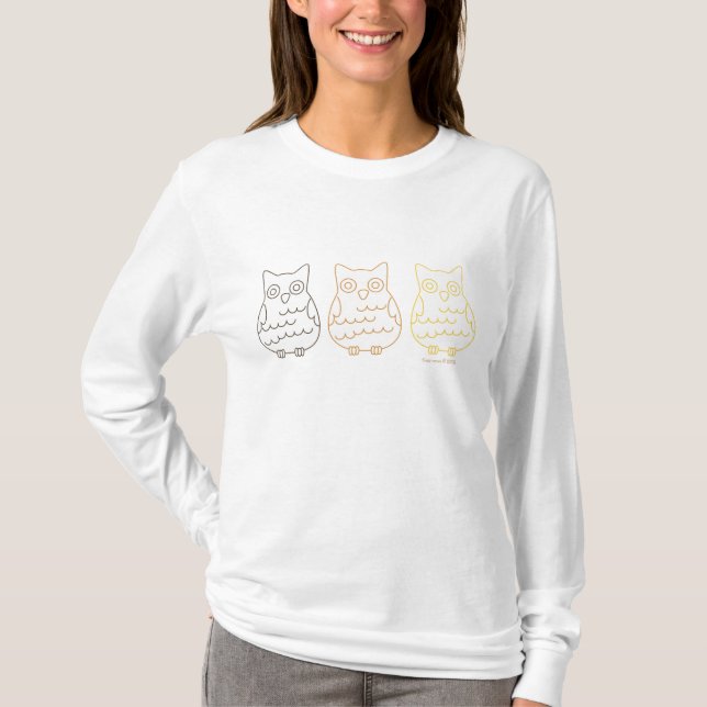 Book Club Owls T-Shirt (Vorderseite)