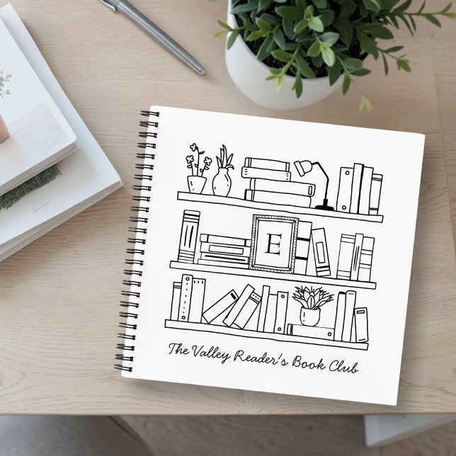 Book Club Personalized Gift Spiral Notebook Notizbuch (Von Creator hochgeladen)