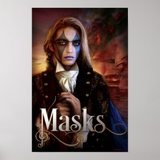 Book Cover Art for Mask by E.M. Prazeman Poster