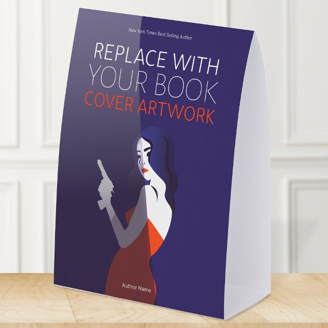 Book Cover Artwork | Author Promotional Tischaufsteller (Promotional book cover artwork signage for authors or book themed events)