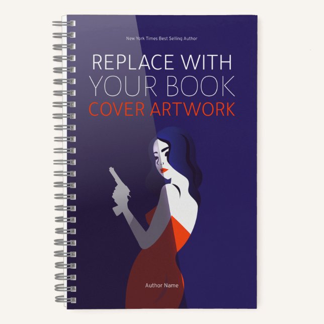 Book Cover Author Book Launch WerbeNotebook Notizbuch (Vorderseite)