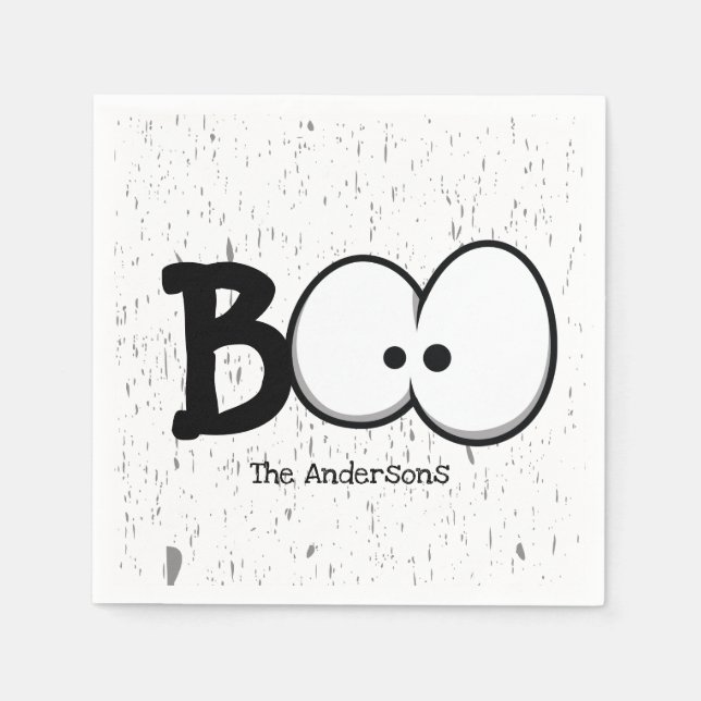 Book Crazy Eyes Halloween-Party Serviette (Vorderseite)