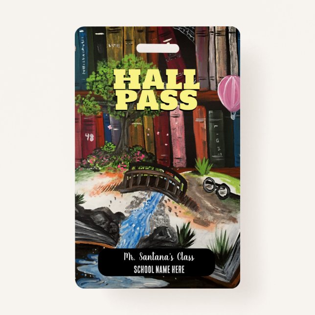 Book Experience Hall Pass Abzeichen Ausweis (Vorderseite)