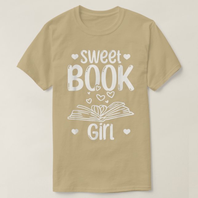 Book Girls Book Reading Girls Book Lover Sweet Boo T-Shirt (Design vorne)