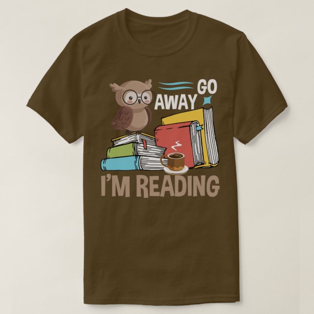 Book Go Away Im Reading T-Shirt (Design vorne)