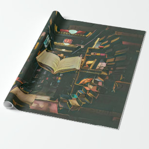 Book lover artwork geschenkpapier