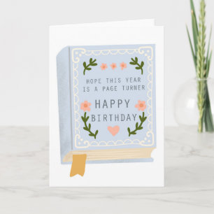 Book Lover Birthday New Chapter Card Karte