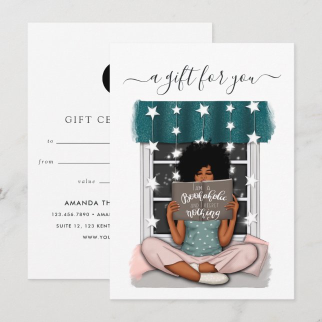 Book Lover Christmas Geschenkgutschein (Vorne/Hinten)
