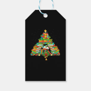 Book Lover Christmas Tree Bookworm Librarian Geschenkanhänger
