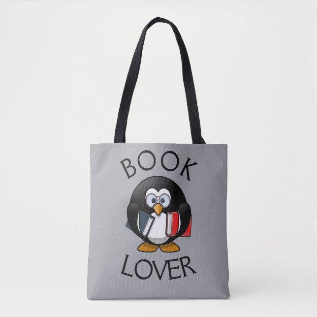 Book Lover — Designer Totbeutel Tasche (Vorderseite)