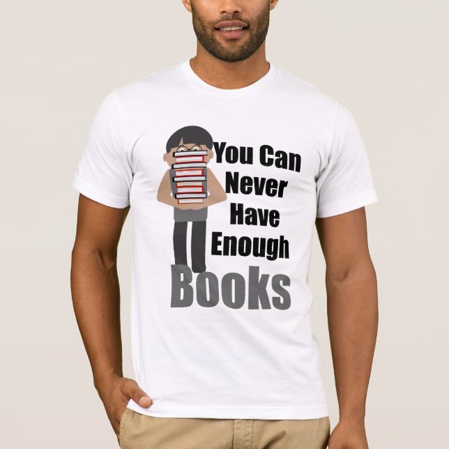 Book Lover Guy 1 T-shirt Bella Canvas (Devant)