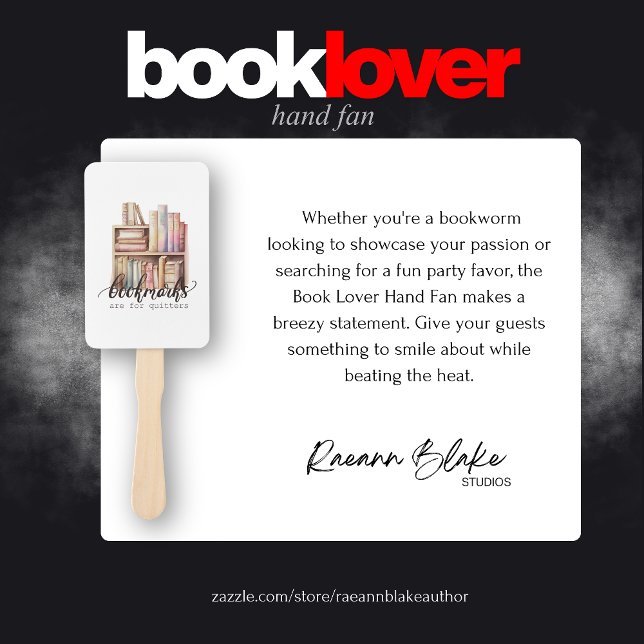 Book Lover Hand Fan Fächer (Von Creator hochgeladen)