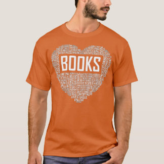 Book Lover Heart Gift Bookworm Geschenke Liebe les T-Shirt