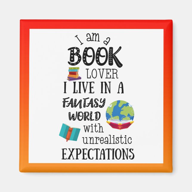 Book Lover Magnet (Vorne)