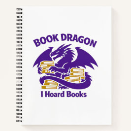 Book Lover Notebook | Book Dragon I Hoard Books Jo Notizbuch
