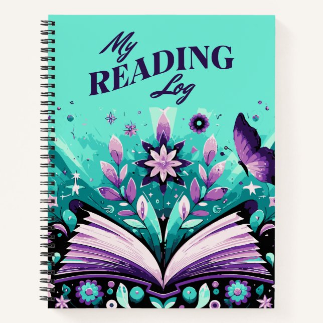 Book Lover Ouvrir Livre Flower Button Journal de l (Devant)