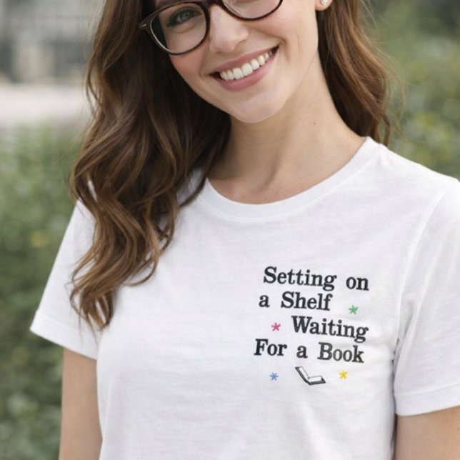 Book Lover Quote Bookish embroidered shirt  (Von Creator hochgeladen)