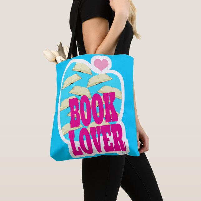 Book Lover Reading Bold Art Logo Sprichwort Tasche (Von Nahem)