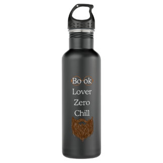 Book Lover Zero Chill Black Water Bottle Edelstahlflasche