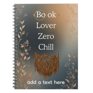 Book Lover Zero Chill Notebook Notizblock