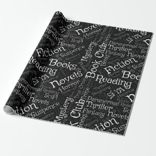 Book Lovers Word Cloud Geschenkpapier