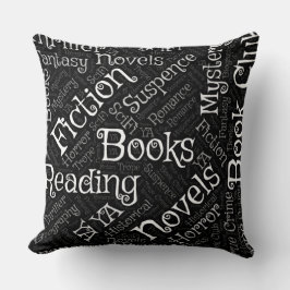Book Lovers Word Cloud Kissen