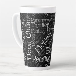 Book Lovers Word Cloud Milchtasse