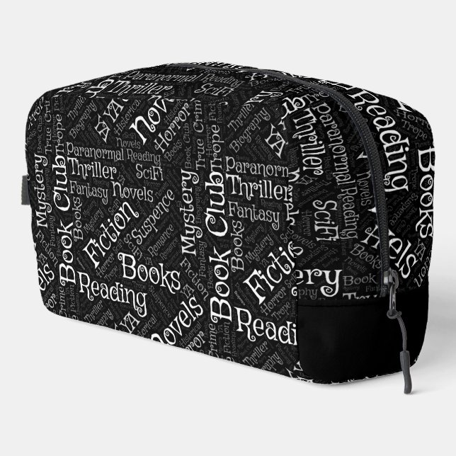 Book Lovers Word Cloud Waschbeutel (Rechte Ecke)