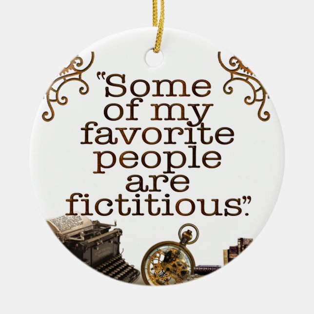 Book Lovers / Writers & Authors Ceramic Ornament (Vorne)