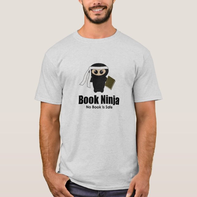 Book Ninja Shirt (Vorderseite)