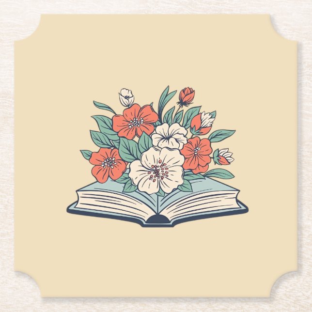 Book Paper Coaster Untersetzer (Vorderseite)