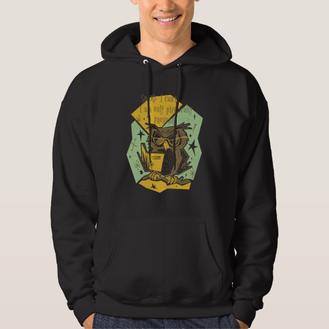 Book Quotes Owl Bird Wisdom Smart Hoodie (Vorderseite)