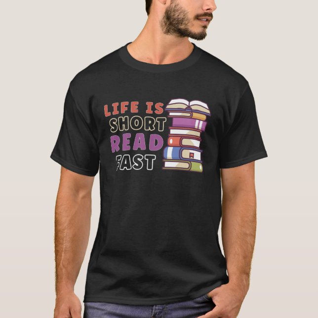Book Reader Reading Literature Bookworm T-Shirt (Vorderseite)