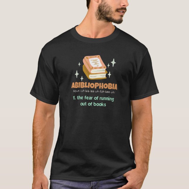 Book Reading Bookworm Reader Abibliophobie Definit T-Shirt (Vorderseite)