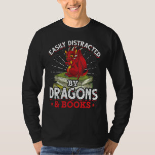 Book Reading Fantasy Creature Book Nerd Funny Book T-Shirt