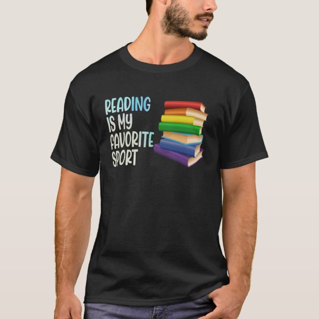 Book  Reading Is My Favorite Sport book Quote T-Shirt (Vorderseite)