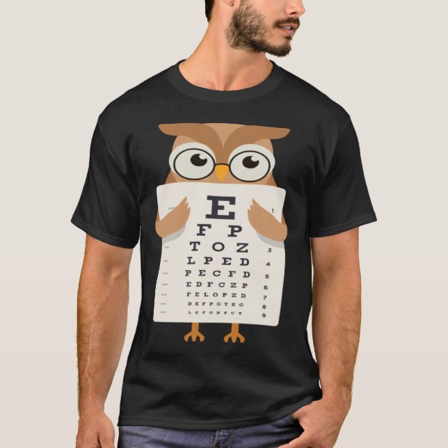 Book Reading Owl Bird Wisdom Smart T-Shirt (Vorderseite)
