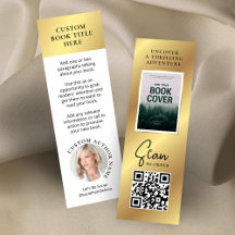 Book Release Author Foto Mini Gold Lesezeichen Car
