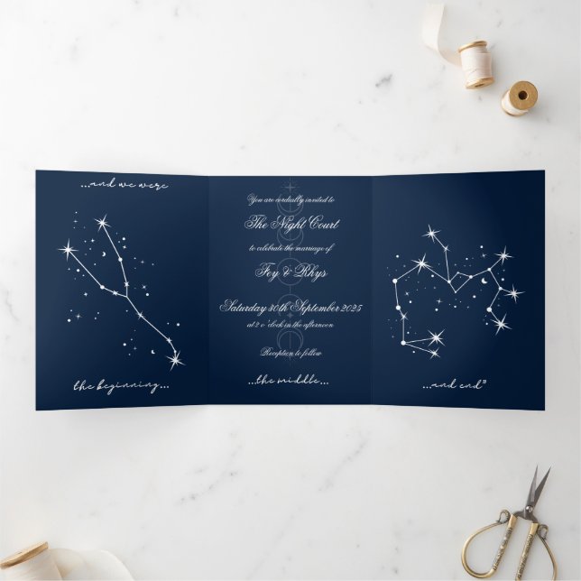 Book Romantacy Wedding Einladung - Taurus/Sgr (Innenseite)