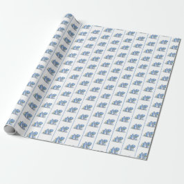 Book Shelf Wrapping Paper Geschenkpapier