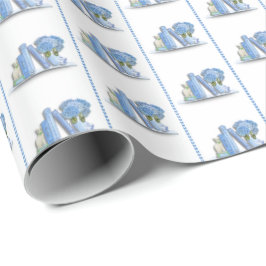 Book Shelf Wrapping Paper Geschenkpapier