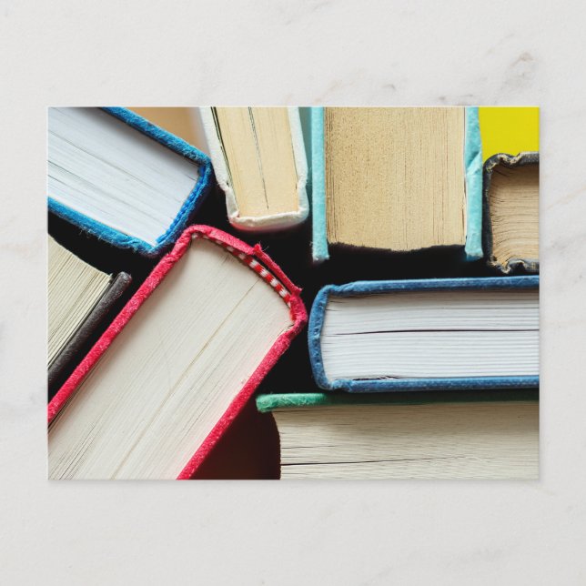 Book Spines Foto Postkarte (Vorderseite)