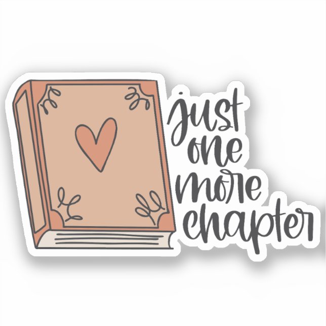 Book Sticker Just one more chapter (Recto)