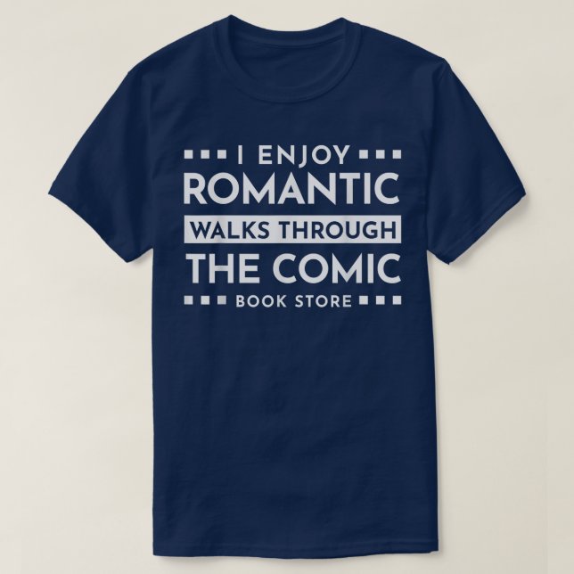 Book Stuff Lovers Comic Book T - Shirt (Design vorne)