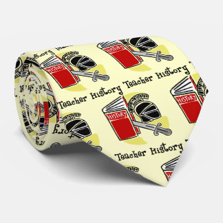 Book Sword Helmet History Teacher Krawatte