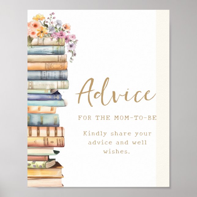 Book Themed Advice Poster (Vorne)